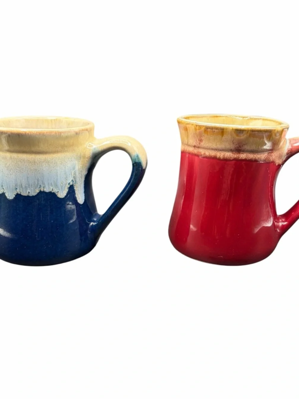 HARLEY DUDE & HARLEY MAMA HANDMADE POTTERY MUG SET